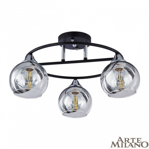 Потолочная люстра Arte Milano AMALFI-322403 322403/3 BK+CR
