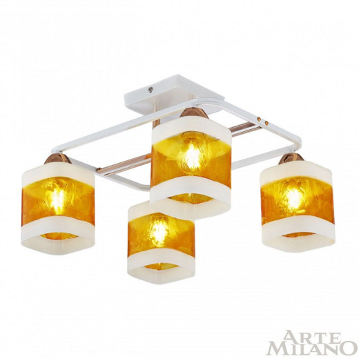 Потолочная люстра Arte Milano AMALFI-322008 322008/4 WH+FG
