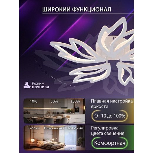 Потолочная люстра Natali Kovaltseva RIF LED LAMPS 81118/4C