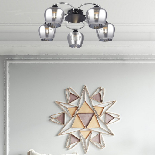 Потолочная люстра Arte Milano AMALFI-321508 321508/5 CR+BK