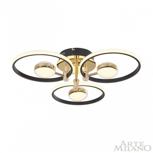 Потолочная люстра Arte Milano Ferrara-76140 276140/3+3 BK/GD