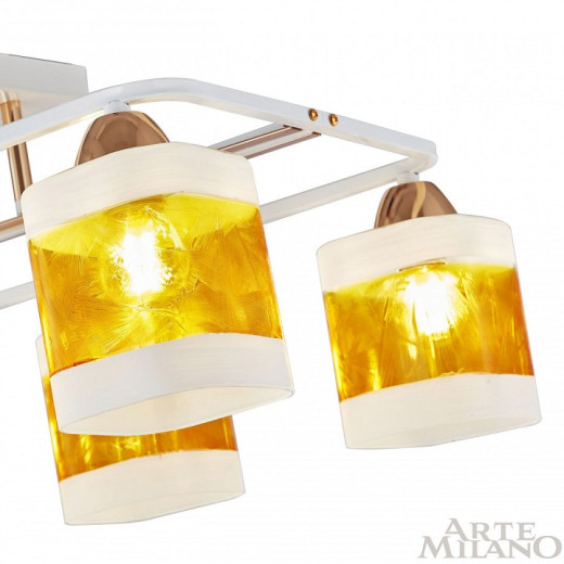 Потолочная люстра Arte Milano AMALFI-322008 322008/6 WH+FG