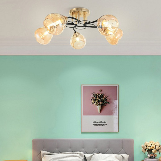 Потолочная люстра Arte Milano AMALFI-324106 324106/5 FG+BK