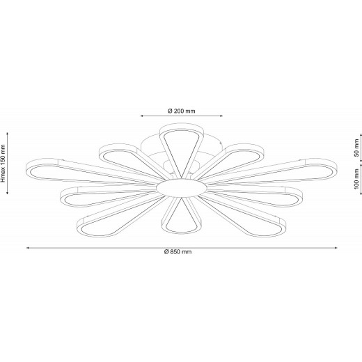 Потолочная люстра Lucia Tucci Miracoli Miracoli 202.10 LED