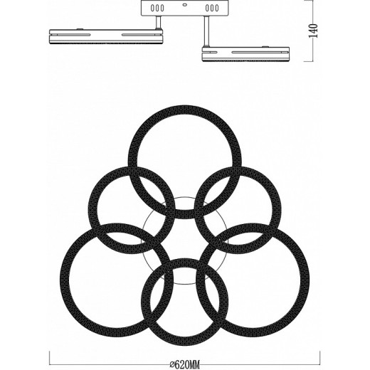 Потолочная люстра Escada Fianit 10282/6LED