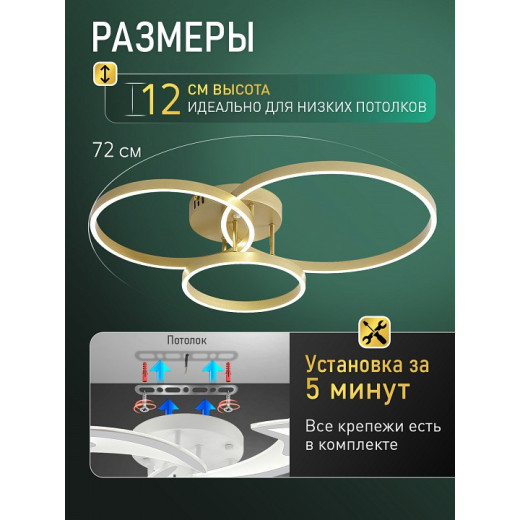 Потолочная люстра Natali Kovaltseva  LED LAMPS 81480