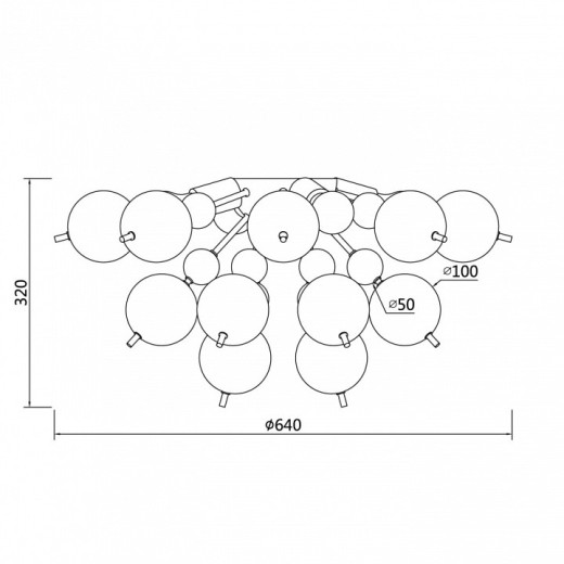 Потолочная люстра Maytoni Bolla MOD133CL-04BS