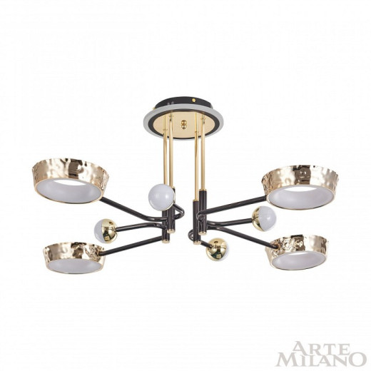 Потолочная люстра Arte Milano Ferrara-73210 273210/8 BK/GD