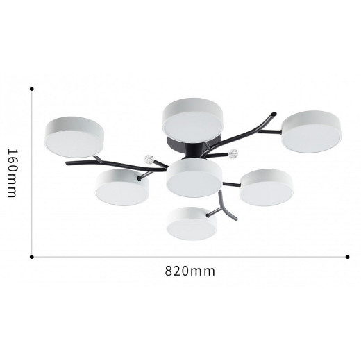 Потолочная люстра Arte Milano Ferrara 256606/6+1 Bk/Wh