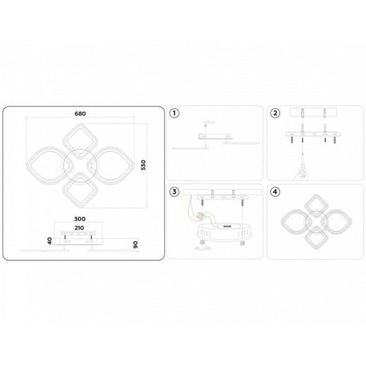 Потолочная люстра Ambrella Light FA FA5149