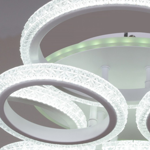 Потолочная люстра 06333-0.3-4+4A WH (RGB)