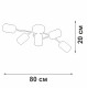 Потолочная люстра Vitaluce V2048 V2048-7/5PL