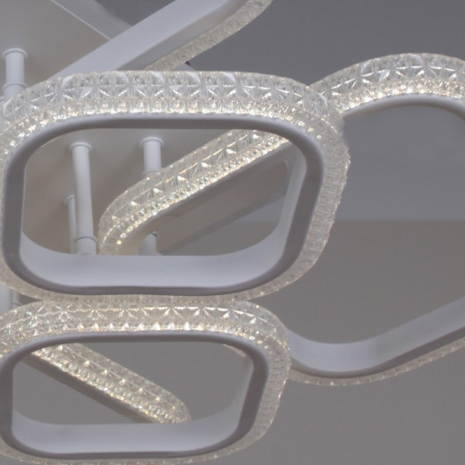 Потолочная люстра 06335-0.3-4+4A WH (RGB)