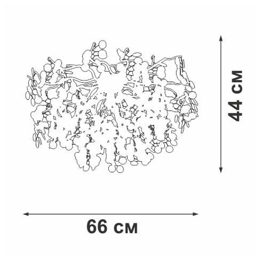 Потолочная люстра Vitaluce V2832 V2832-1/7PL