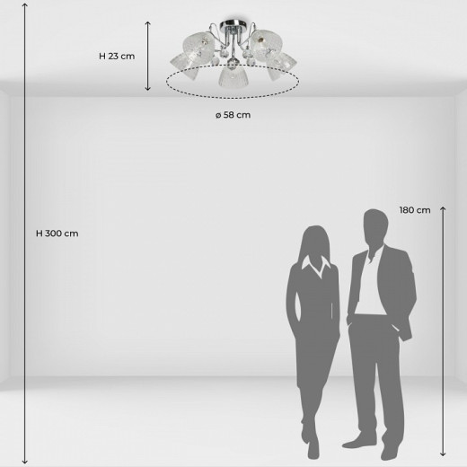 Потолочная люстра De City Блеск 30 315016305