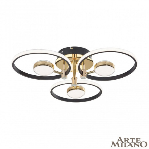 Потолочная люстра Arte Milano Ferrara-76140 276140/3+3 BK/GD