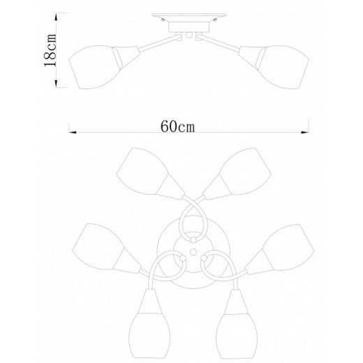 Потолочная люстра Arte Lamp Penny A2701PL-6CC