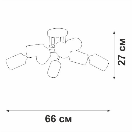 Потолочная люстра Vitaluce V2047 V2047-9/8PL