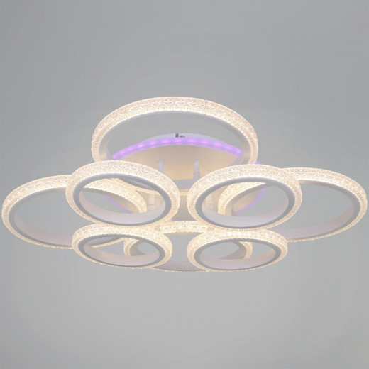 Потолочная люстра 06333-0.3-4+4A WH (RGB)