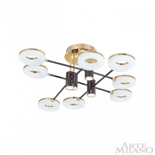 Потолочная люстра Arte Milano Ferrara-71399 271399/8 BK/GD