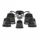 Потолочная люстра Arte Milano AMALFI-328207 328207/5 BK.CR