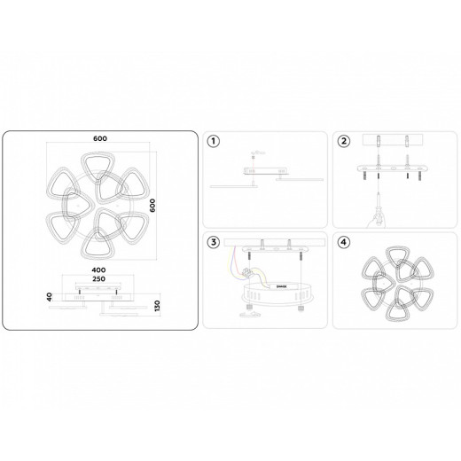 Потолочная люстра Ambrella Light FA FA2923