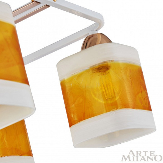 Потолочная люстра Arte Milano AMALFI-322008 322008/6 WH+FG