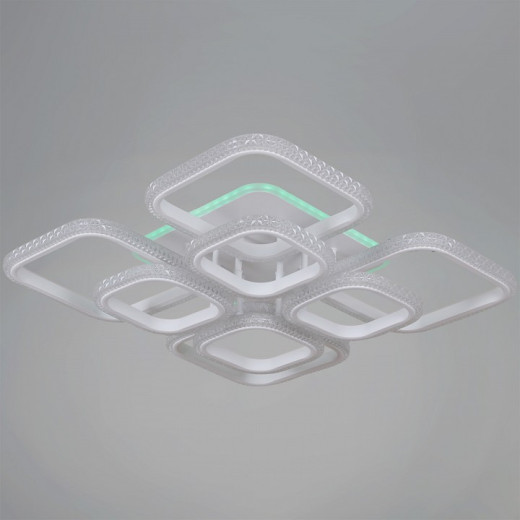 Потолочная люстра 06335-0.3-4+4B WH (RGB)