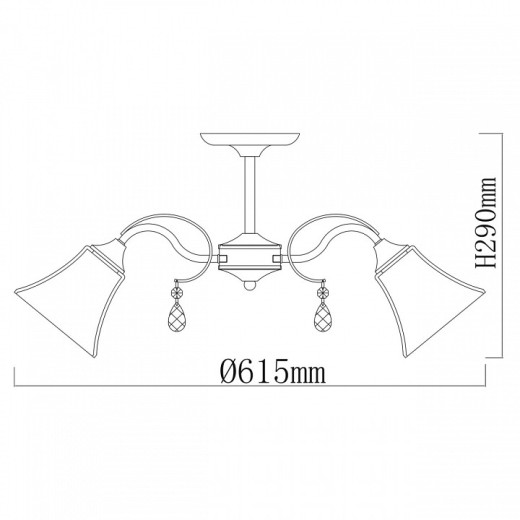 Потолочная люстра De City Олимпия 106010705