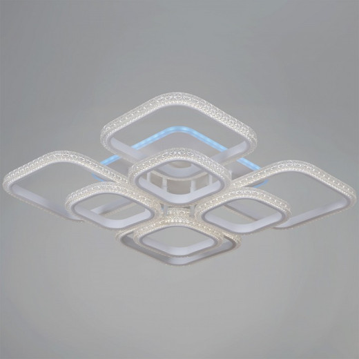 Потолочная люстра 06335-0.3-4+4B WH (RGB)