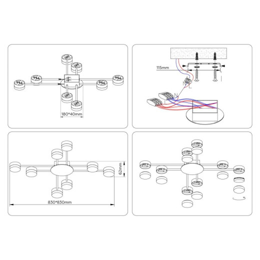 Потолочная люстра Ambrella Light FL FL71506
