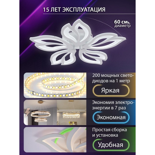 Потолочная люстра Natali Kovaltseva FORTUNA LED LAMPS 81107/4C