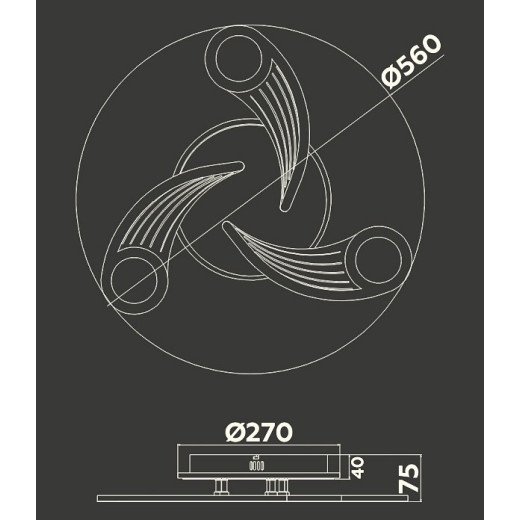 Потолочная люстра Ambrella Light FA FA4475