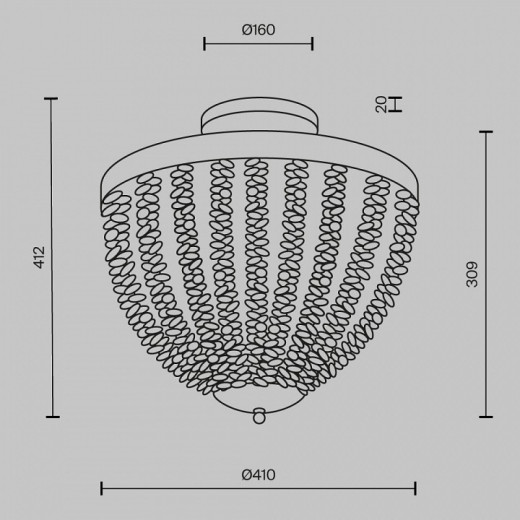 Потолочная люстра Maytoni Intrigue MOD440CL-03BS