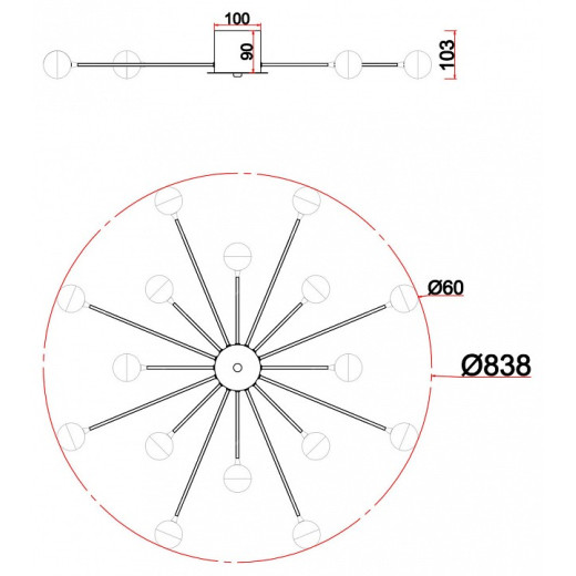 Потолочная люстра Freya Celebrity FR5242CL-16BS