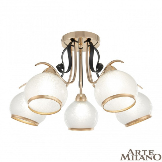 Потолочная люстра Arte Milano AMALFI-323306 323306/5 FG+BK