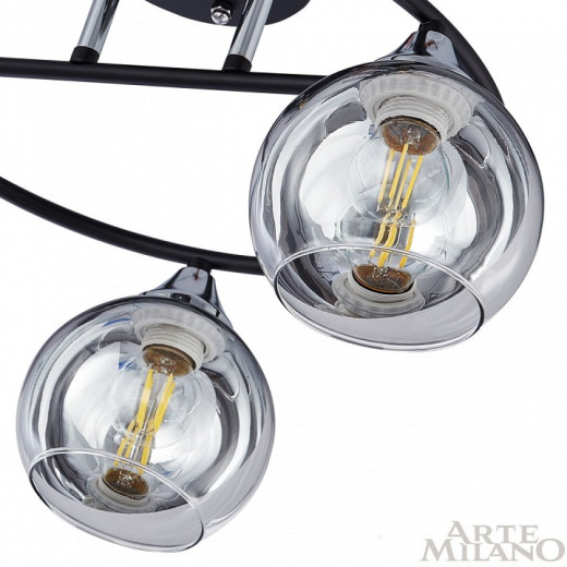 Потолочная люстра Arte Milano AMALFI-322403 322403/3 BK+CR
