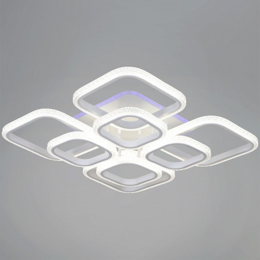 Потолочная люстра 06335-0.3-4+4B WH (RGB)