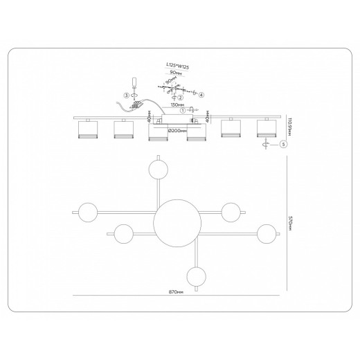 Потолочная люстра Ambrella Light COMFORT FL51755