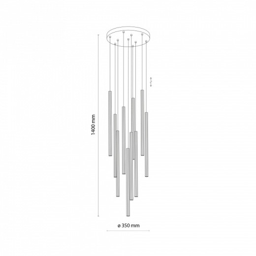 Потолочная люстра TK Lighting  11487
