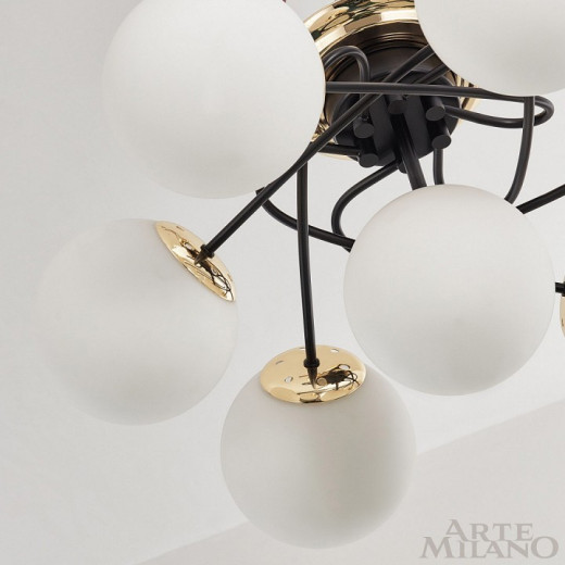 Потолочная люстра Arte Milano Neapolis-76408 276408/6+1 BK/GD