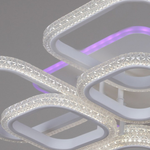 Потолочная люстра 06335-0.3-4+4B WH (RGB)