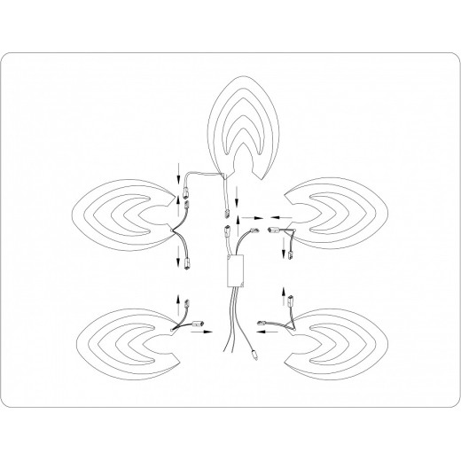 Потолочная люстра Ambrella Light FA FA4546