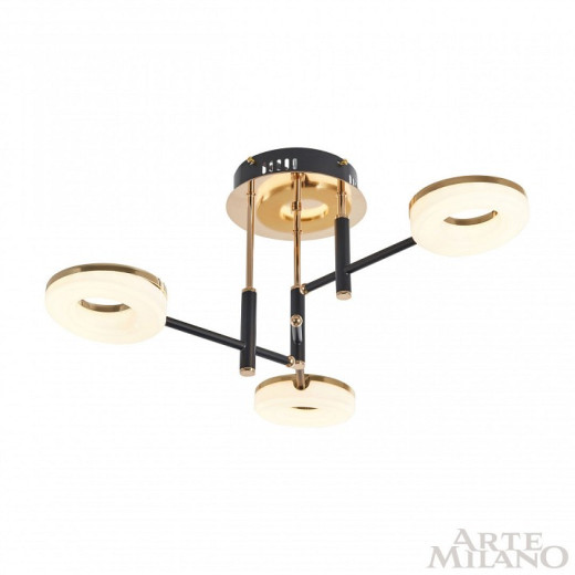 Потолочная люстра Arte Milano Ferrara-72999 272999/3 BK/GD