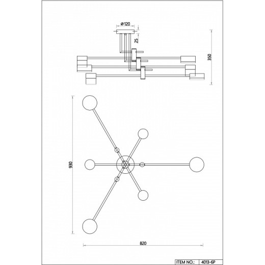 Потолочная люстра Favourite Modul 4013-6P