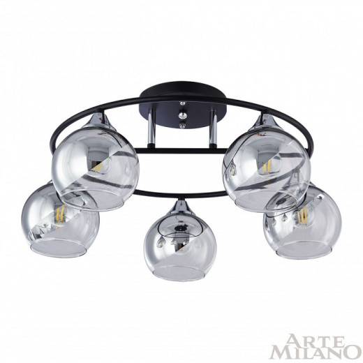 Потолочная люстра Arte Milano AMALFI-322403 322403/5 BK+CR