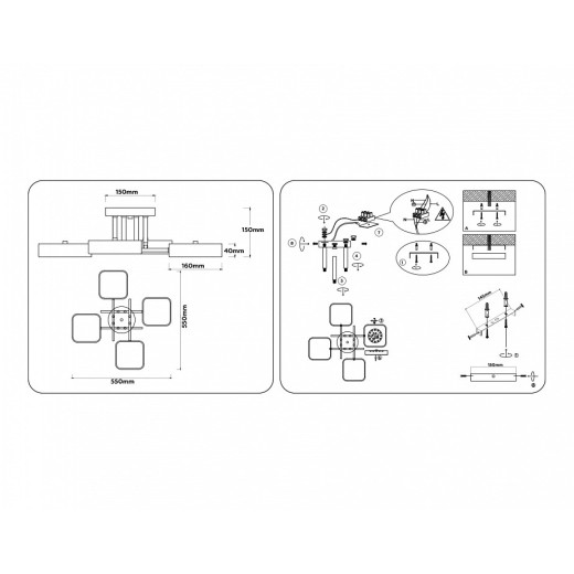 Потолочная люстра Ambrella Light FL FL516341