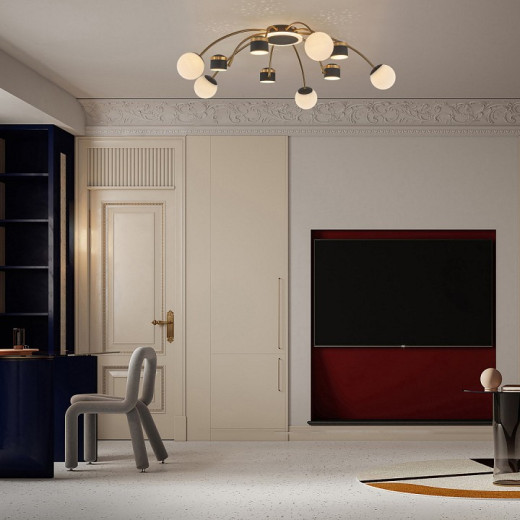 Потолочная люстра Arte Milano Ferrara-71040 272040/10 BK/GD