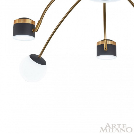Потолочная люстра Arte Milano Ferrara-71040 272040/10 BK/GD