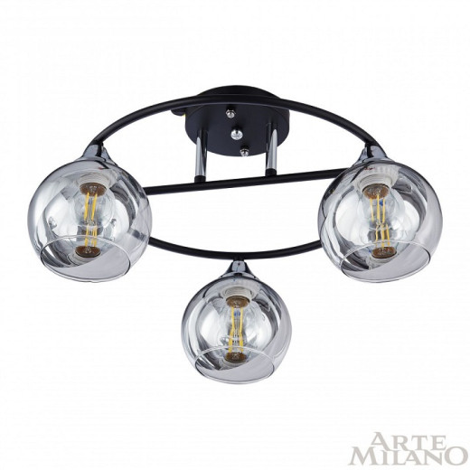 Потолочная люстра Arte Milano AMALFI-322403 322403/3 BK+CR